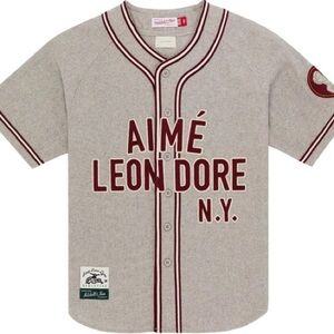 Aime Leon Dore Gray and Red Men's Shirt